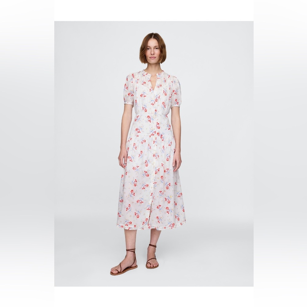Gap x Doen. Floral White Dress